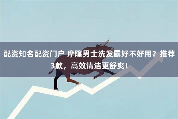 配资知名配资门户 摩隆男士洗发露好不好用？推荐3款，高效清洁更舒爽！