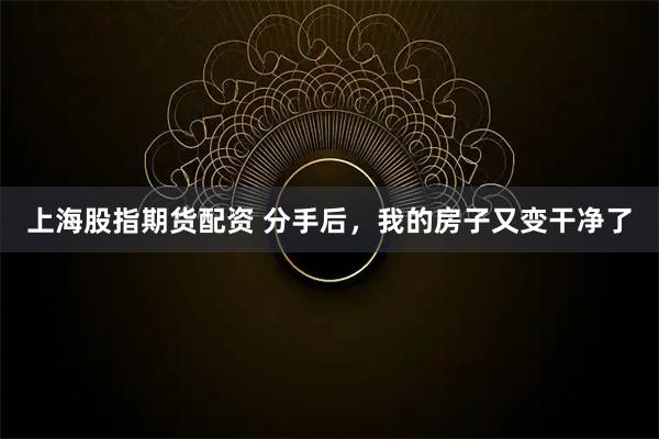 上海股指期货配资 分手后，我的房子又变干净了